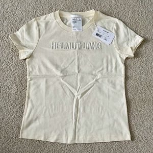 Helmut Lang t-shirt. Light yellow color- size S